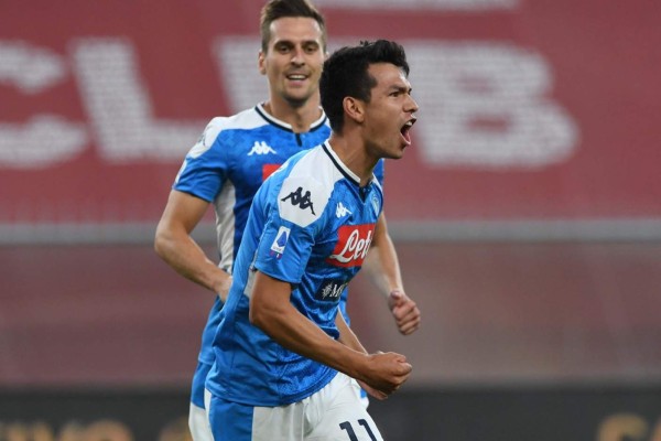 Chucky Lozano da el triunfo al Napoli ante el Genoa