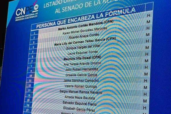 $!Ricardo Anaya encabeza la lista de candidatos plurinominales del PAN al Senado