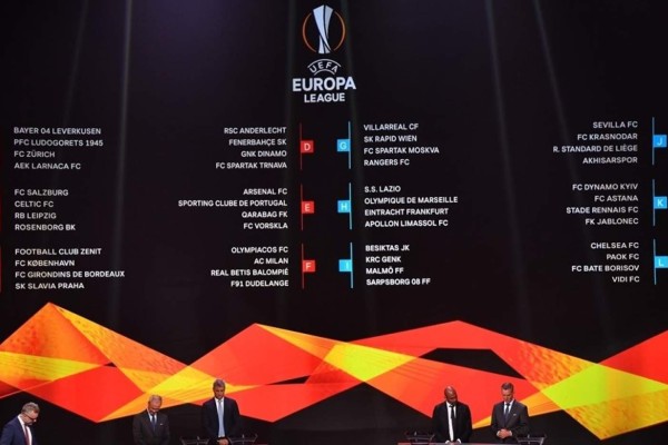 Se realizó el sorteo de la Europa League 2018-19.