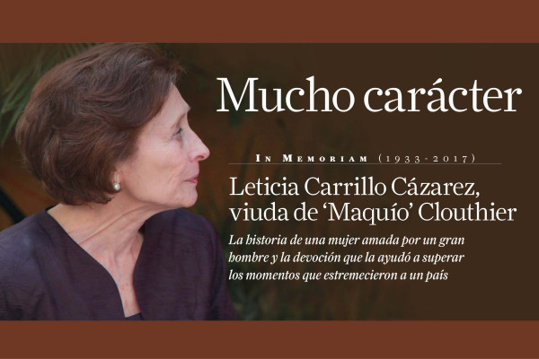 Doña Lety Carrillo viuda del 'Maquío' Clouthier, una mujer con mucho carácter