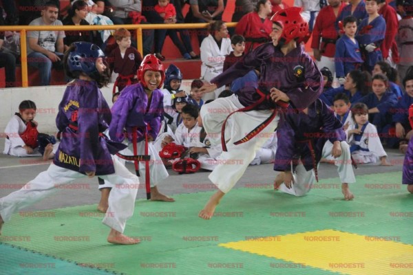 Combaten taekwondoínes con intensidad