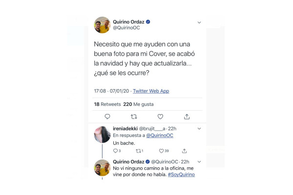 Trolea en Twitter Quirino a Estrada Ferreiro
