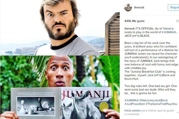 Se une Jack Black a ‘Jumanji’