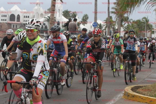 Visitarán más de mil 800 pedalistas Mazatlán este fin de semana en la séptima edición del Ciclotour