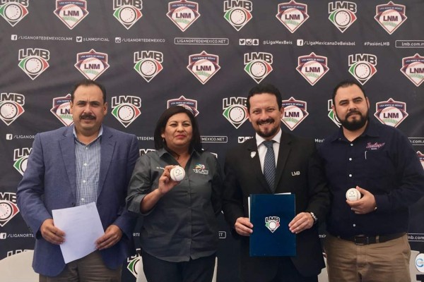 LMB y Liga Norte de México firma convenio de unión y trabajo en beneficio del beisbol