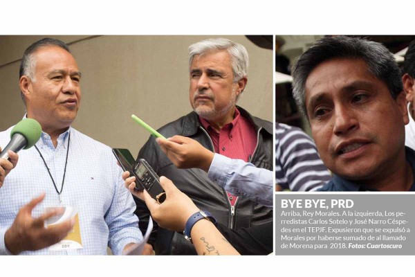 Anuncian renuncia de 45 mil militantes del PRD para ir a Morena