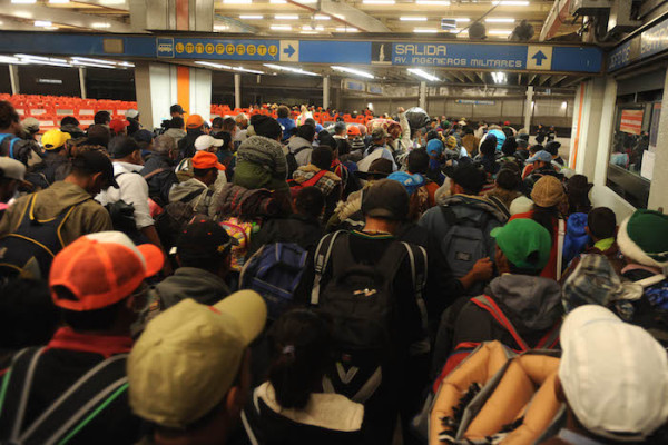 Miles de migrantes ya están en Guanajuato; la caravana principal se dirige a Querétaro