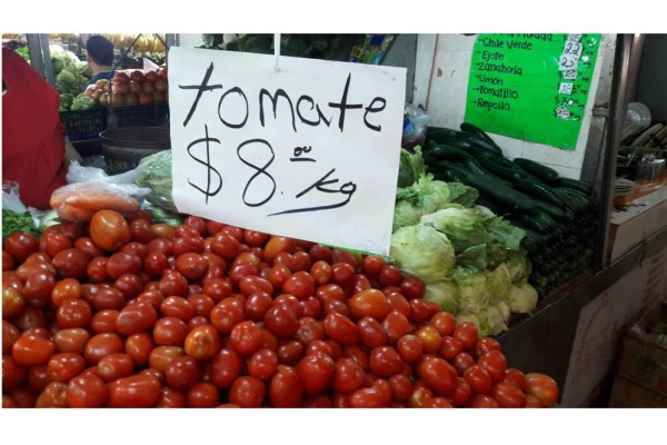 'Respiran' amas de casa; venden tomate a $8 el kilo