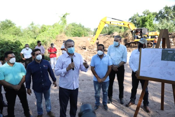 Inicia la construcción del Colector Norte de Guamúchil; estará listo en 90 días afirma Obras Públicas