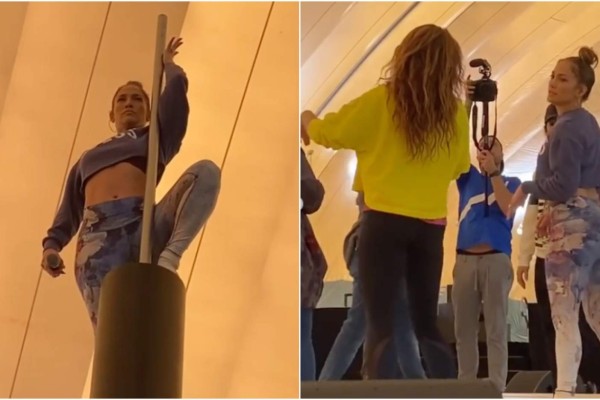 Jennifer Lopez comparte VIDEOS de los ensayos previos al medio tiempo del Super Bowl al lado de Shakira