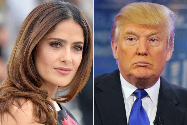 Paga Donald Trump para cenar con Salma Hayek