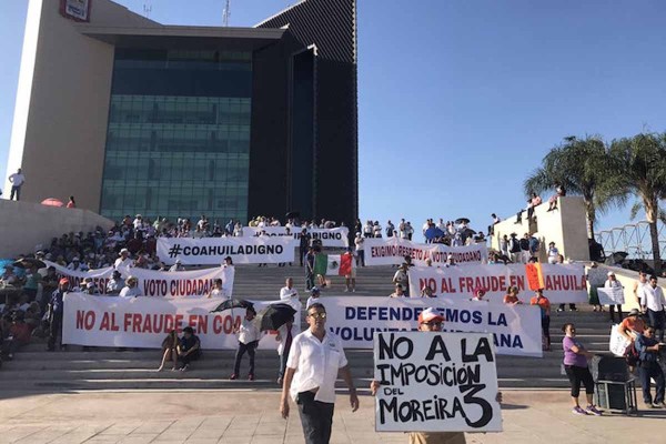 Marchan en Coahuila contra fraude electoral