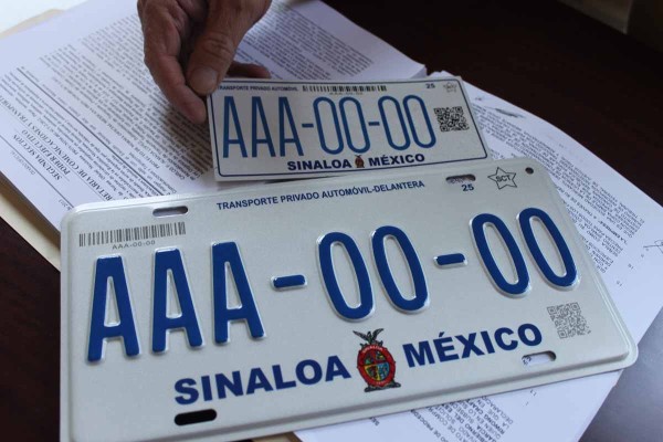Propone Gobierno de Sinaloa placas permanentes