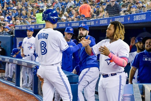 Cavan Biggio pega su primer jonrón en paliza de Azulejos a Padres