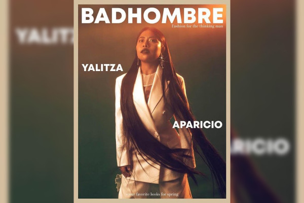 Yalitza Aparicio, Marina de Tavira y Jorge Guerrero posan para revista de caballeros