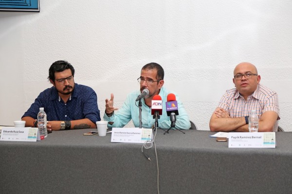 Papik Ramírez, Jesús Ramón Ibarra y Eduardo Ruiz dan detalles del encuentro.