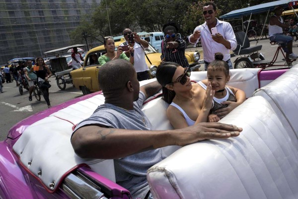 Visitan La Habana Kim Kardashian y Kanye West