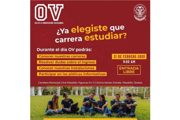 UPSIN realizará este viernes jornada de orientación vocacional para estudiantes
