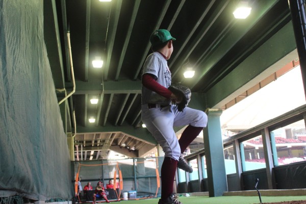 En el segundo día de actividad se realizaron trabajos en la jaula de pitcheo.