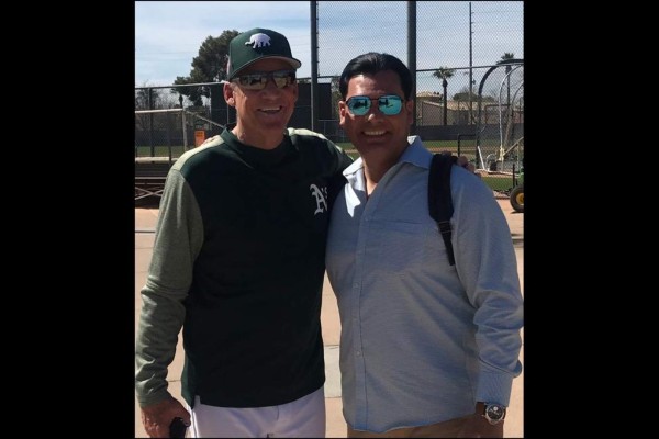 Atléticos de Oakland es uno de los equipos que ha visitado Mario Valdez.