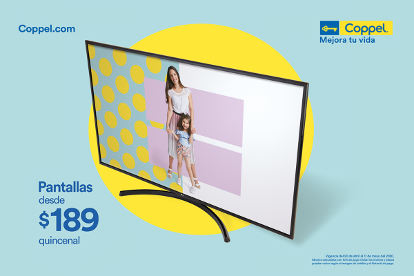Estrena una pantalla nueva a los mejores precios con Coppel