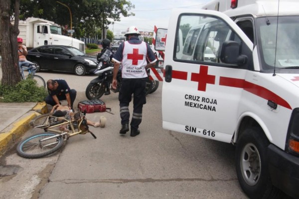 Atropellan a ciclista de 70 años en Mazatlán