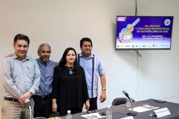 Integrantes de la Fundación Cultural de la Guitarra y autoridades del Isic dan detalles del Festival.
