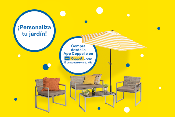 Personaliza tu jardín con los muebles y accesorios que Coppel tiene para ti