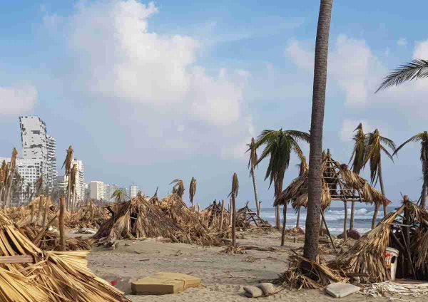 $!El paso del huracán Otis por la zona de Acapulco Diamante.
