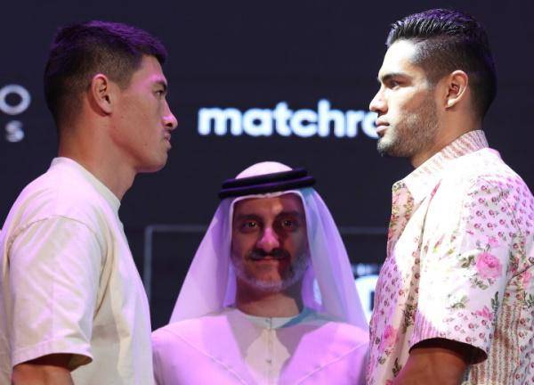 Dmitry Bivol y Gilberto “Zurdo” Ramírez se topan en la última conferencia de prensa previa a su combate de este sábado.