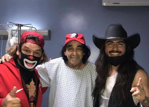 Rey Grupero junto a Ricardo González “Cepillín” y Ricardo González Jr.