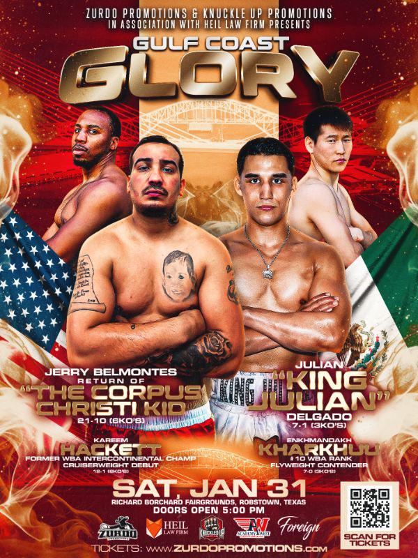 $!Gilberto ‘Zurdo’ Ramírez promocionará la cartelera Gulf Coast Glory en Texas