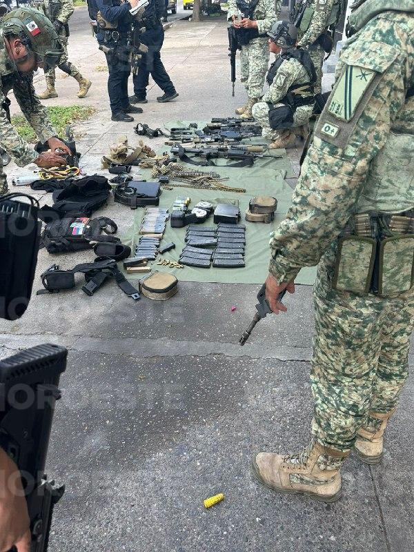 $!Despliegue militar en el centro de Culiacán tras asesinato de dos agentes de Tránsito