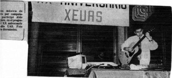 $!Aldo Rodríguez, en sus inicios en Radio UAS.
