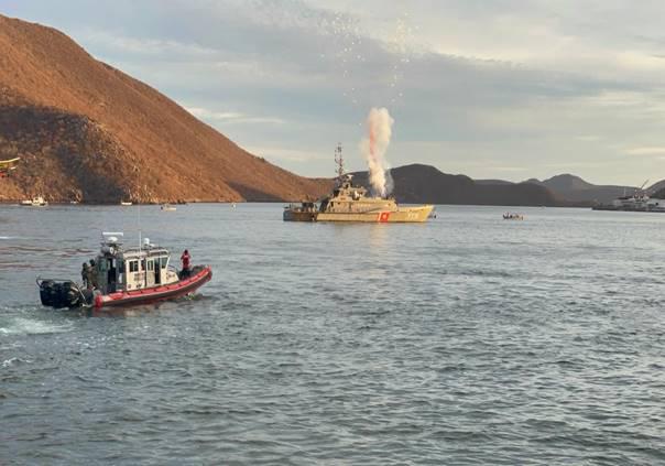 $!Recrean en Topolobampo el primer combate aeronaval del mundo