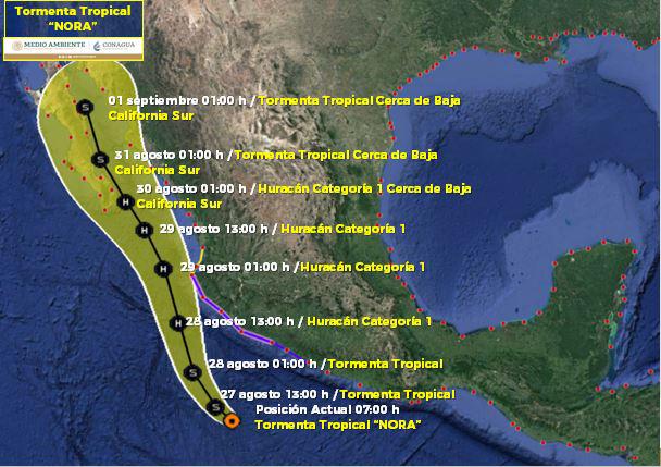 $!Sur de Sinaloa, bajo vigilancia por efectos de la tormenta tropical Nora