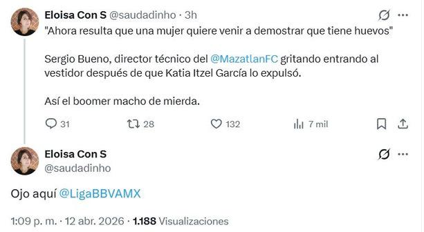 $!Sergio Bueno explota contra el arbitraje de Katia Itzel García