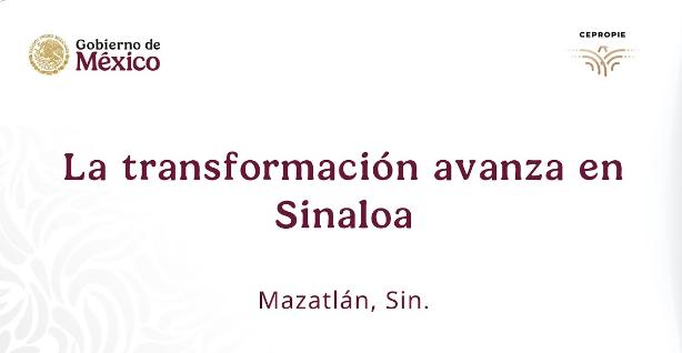 Gira de la Presidenta Claudia Sheinbaum Pardo por Mazatlán.