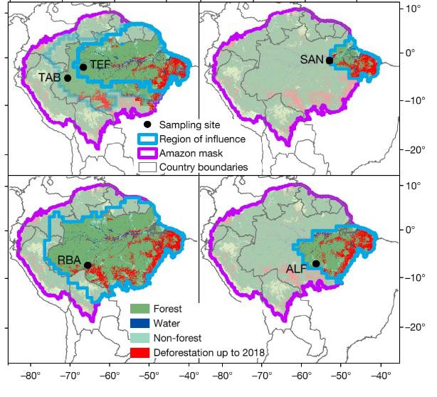 $!ESTUDIO. Los datos usados se obtuvieron a partir del recojo de 590 muestras de aire tomadas en cuatro puntos de la Amazonia brasileña entre 2010 y 2018.