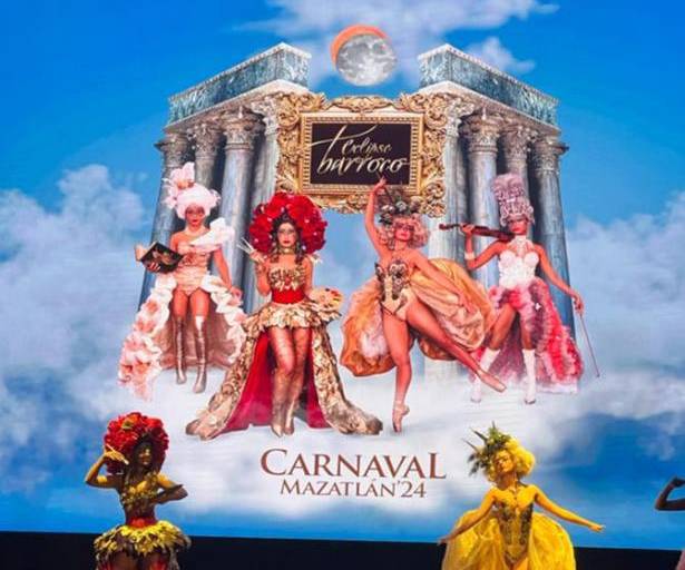 Vivirán un ‘Eclipse Barroco’, en el Carnaval de Mazatlán 2024