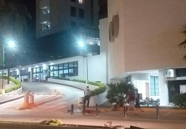 El hotel donde se hospeda el Mandatario.