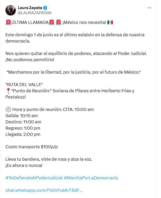 $!Comparten postura famosos frente a la Elección Judicial 2025