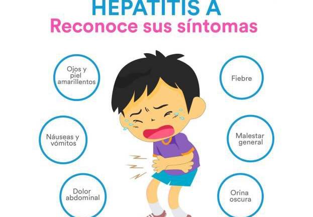 Gráfico sobre la hepatitis infantil.