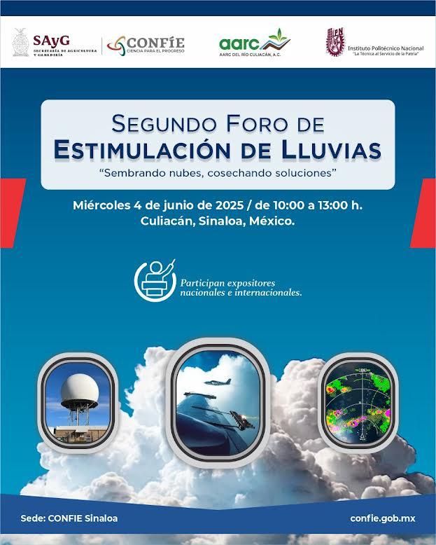 $!Lloverán aportaciones en el Segundo Foro de Estimulación de Lluvias 2025
