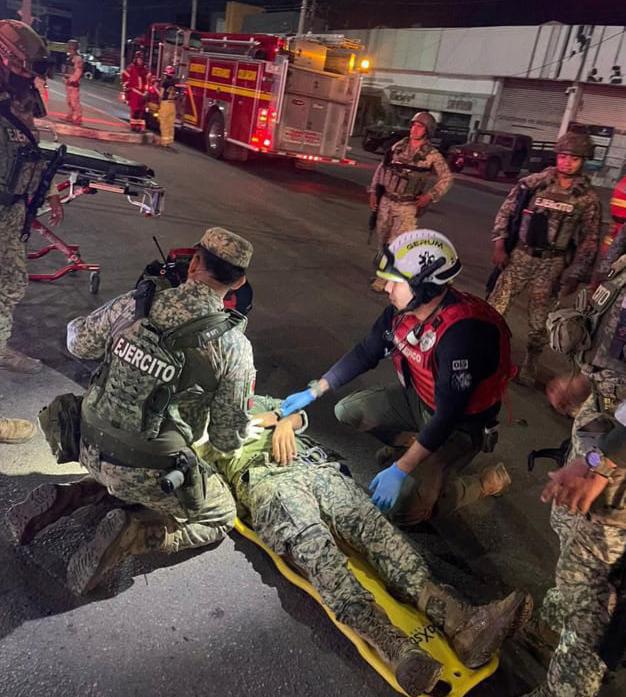 $!Accidente vial deja cinco militares heridos y otro lesionado, en Culiacán