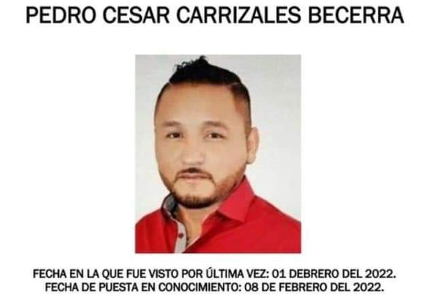 Pedro Carrizales, ‘Mijis’, sigue desaparecido