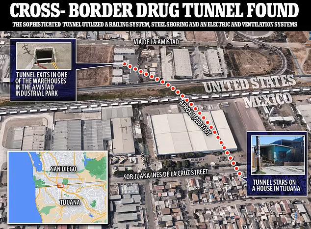 $!AMLO envía videos a Biden de túnel de Tijuana a San Diego