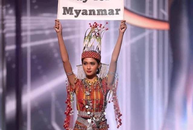 La representante de Myanmar en Miss Universo no podrá regresar a su País
