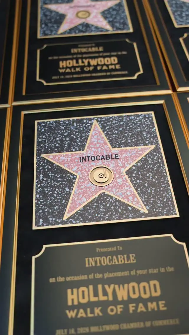 $!Intocable recibe una estrella en el Paseo de la Fama de Hollywood