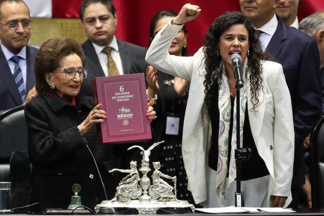 Luisa María Alcalde entrega sexto informe de gobierno al Congreso con discurso a favor de AMLO; oposición critica mensaje político